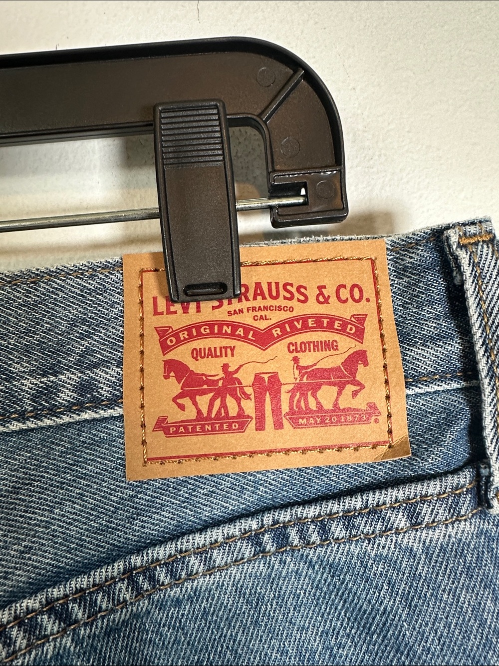 Levi Strauss '94 Baggy Wide Leg Medium Wash Jeans Blue Size 30 - Picture 5 of 13